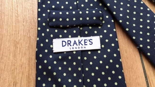 3000円 本日限定 Drake's ドレイクス 50ozロイヤルシルクツイル 無地 ソリッドネクタイ