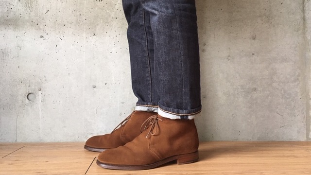 クロケット ジョーンズ チャッカブーツ チャートシー のサイズ感とコーデをレビュー ピースブログ