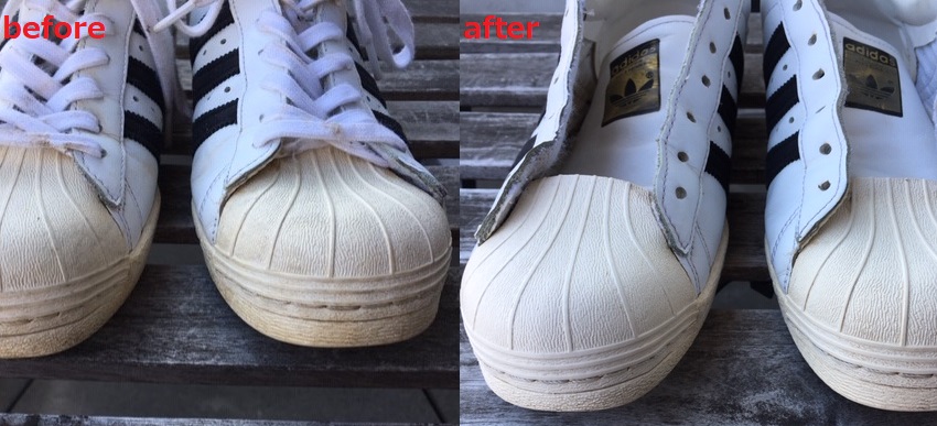 ホワイト 白 レザースニーカー お手入れ方法と汚れ落としの道具を説明 ピースブログ