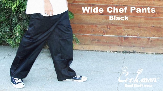 SALE／57%OFF】 おしゃれ BLACK イージーパンツ コックマン BARTENDERS COOKMAN 男女兼用 PANTS STRIPE  クックマン