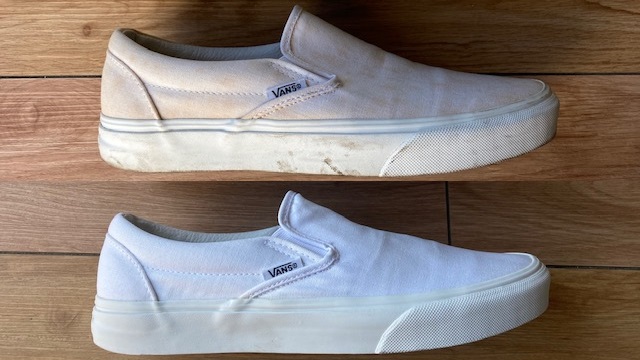 白スニーカー キャンバス の洗い方 黒ずみ 黄ばみ汚れ落としとお手入れ方法 ピースブログ